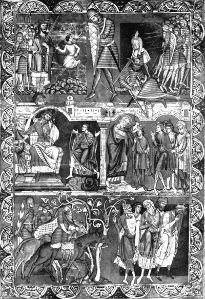 Leaf from a Bible. Winchester by Unbekannt