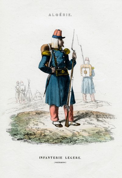 Light Infantry, French Army in Algeria by Unbekannt