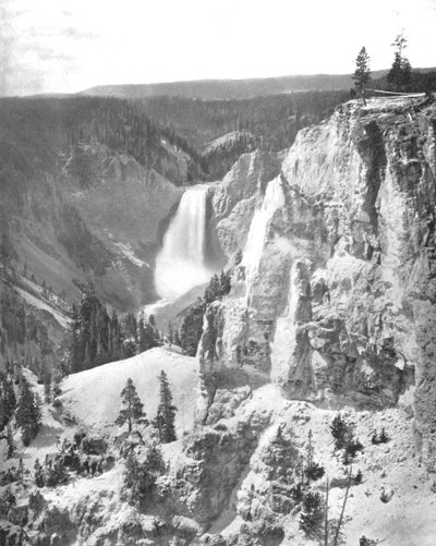 Lower Falls of the Yellowstone, Wyoming, USA by Unbekannt