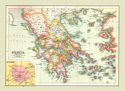 Map of Graecia by Unbekannt