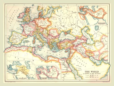 Map of the Ancient World, 1902 by Unbekannt