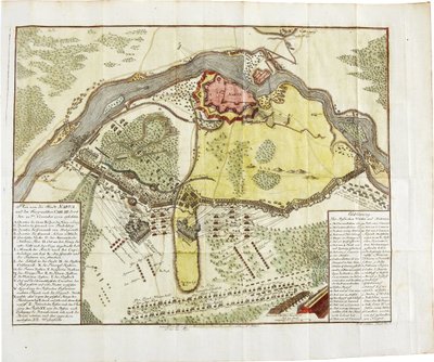 Map of the Battle at Narva by Unbekannt