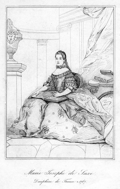 Marie-Josèphe of Saxony, Dauphine of France by Unbekannt