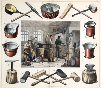 Metals, Copper: The coppersmith by Unbekannt