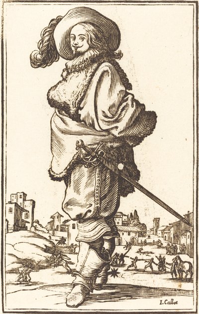 Noble Man with Fur Plastron by Unbekannt