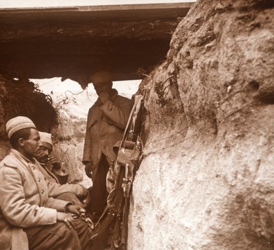 North African infantry in trenches, c1914-c1918 by Unbekannt