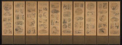 Painting of One Hundred Themes, late 1800s by Unbekannt