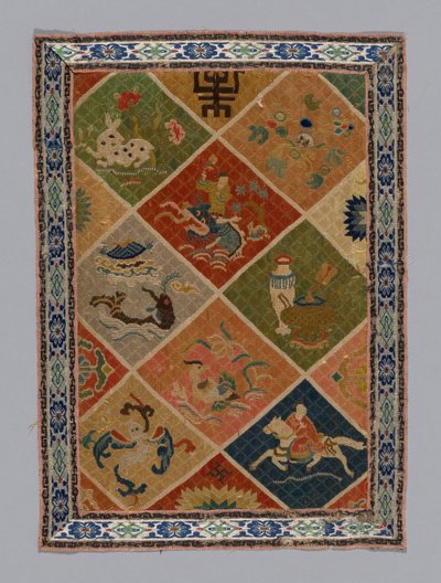 Panel Dress Fabric, China, Qing Dynasty by Unbekannt