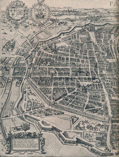 Plan of Paris, c1630 1915 by Unbekannt