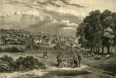 Pond Street, Hampstead, in 1750, c. 1876 by Unbekannt