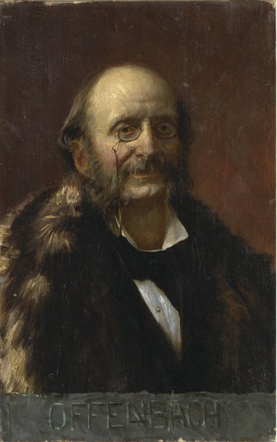 Portrait of Jacques Offenbach 1819-1880 by Unbekannt