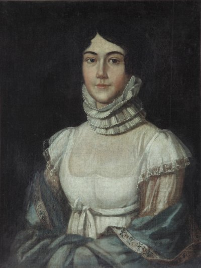 Portrait of Maria Mikhaylovna Lermontova by Unbekannt