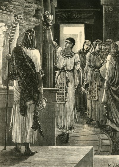 Psammetichus and the Bronze Helmet, 1890 by Unbekannt