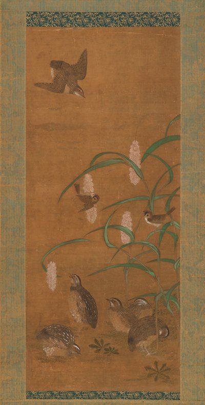 Quail, Sparrows, and Millet, early 16th century by Unbekannt