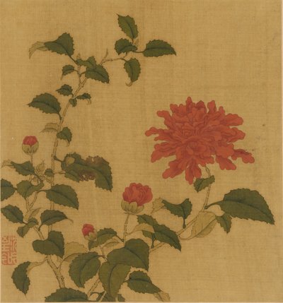 Red Peony by Unbekannt