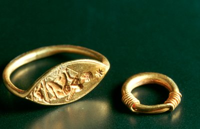 Ring with Inscription, Jewelry, Tunisia by Unbekannt