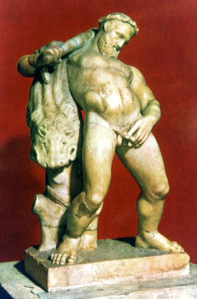Roman Statue of a Drunken Hercules by Unbekannt