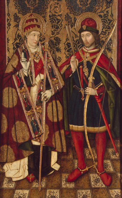 Saints Fabian and Sebastian, 1475-1499 by Unbekannt