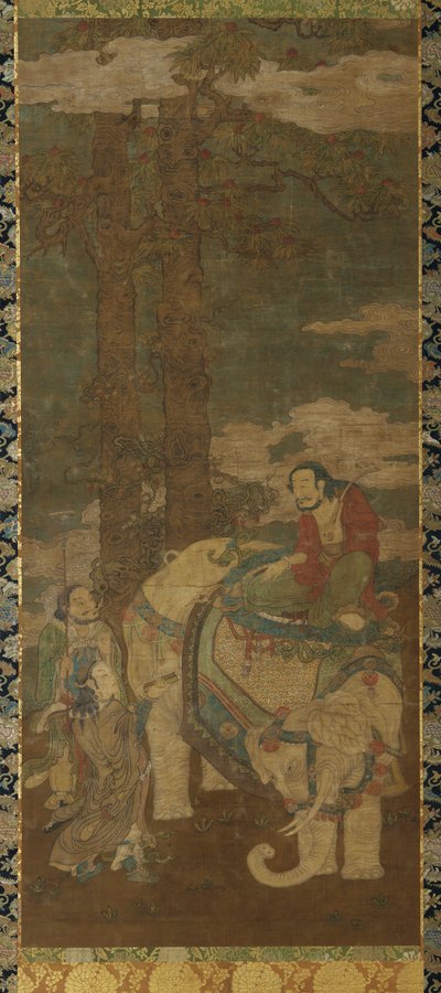 Sakyamuni on an Elephant, 16th-17th century by Unbekannt