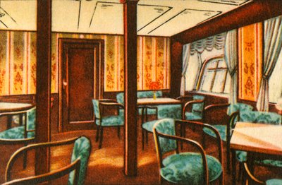 Saloon on Board a Zeppelin, 1932 by Unbekannt