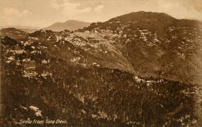 Simla from Tara Devi by Unbekannt