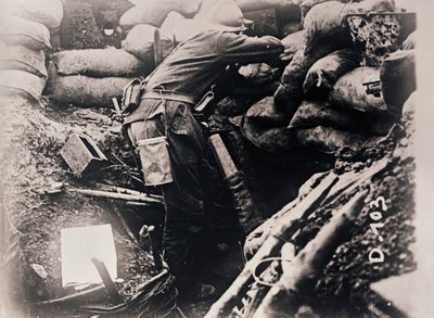 Soldier in Trenches, c. 1914-1918 by Unbekannt