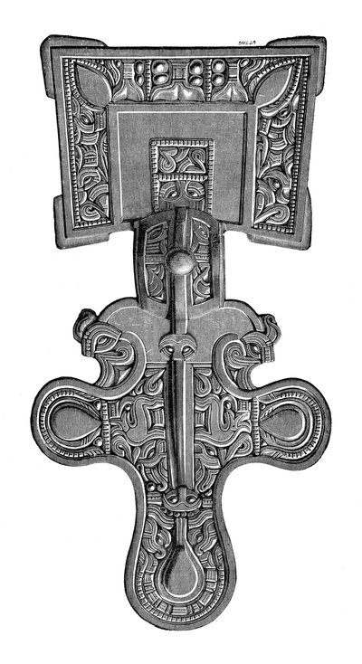 Square-headed fibula, from Ragley Park, Warwickshire, 1893 by Unbekannt