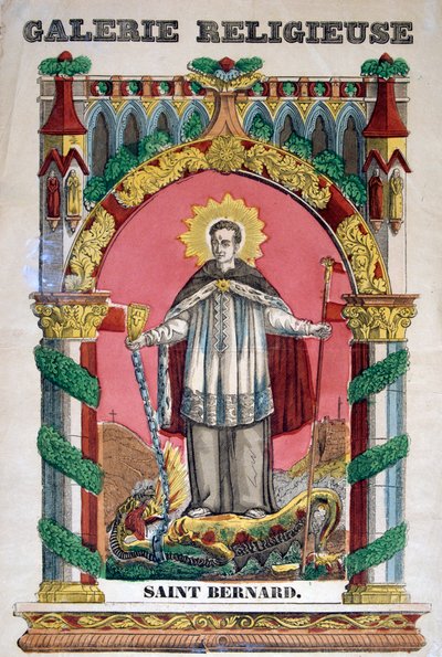 St Bernard of Clairvaux, 19th Century by Unbekannt