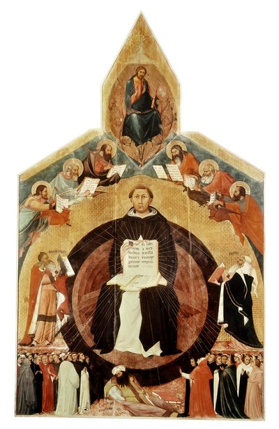 St Thomas Aquinas, Italian theologian and philosopher by Unbekannt