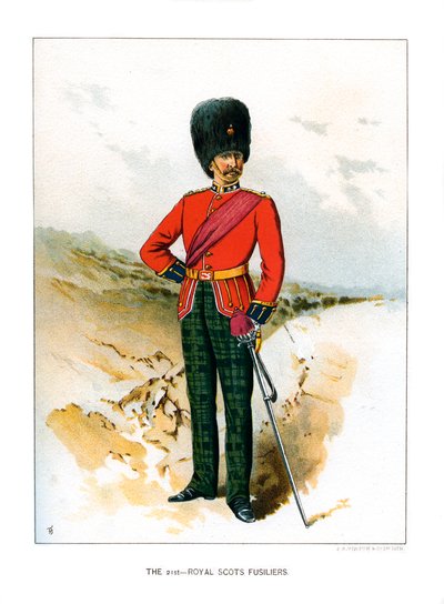 The 21st Royal Scots Fusiliers by Unbekannt