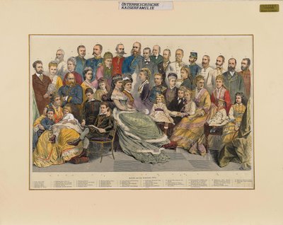The Austrian Imperial Family by Unbekannt
