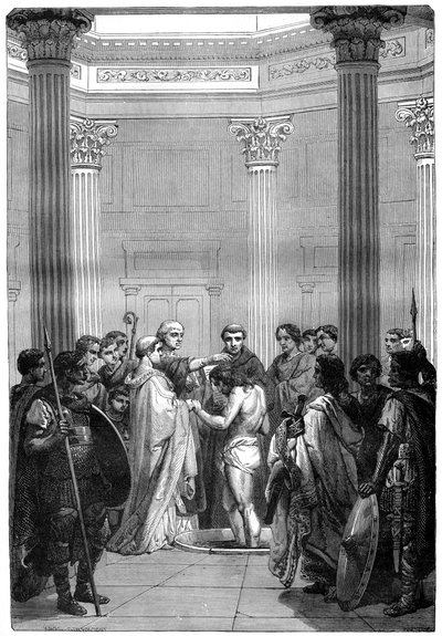 The Baptism of Clovis, 496, 1882-1884 by Unbekannt