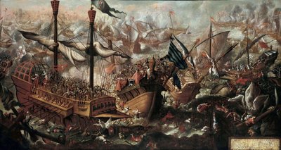 The Battle of Lepanto by Unbekannt