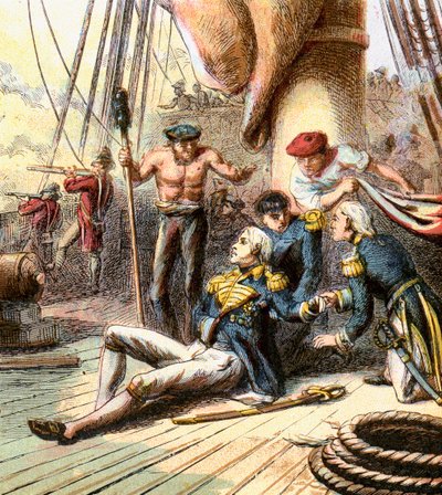 The Battle of Trafalgar, 1805 by Unbekannt
