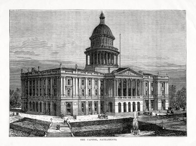 The Capitol, Sacramento, California, USA, 1877 by Unbekannt