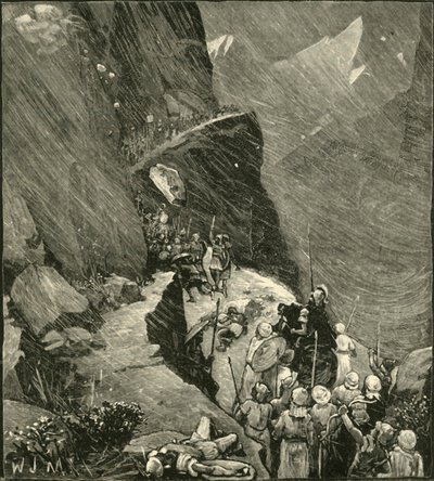 The Carthaginians Crossing The Alps by Unbekannt