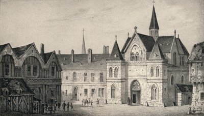 The College of Sorbonne in 1550 by Unbekannt