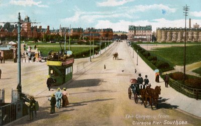 The Common from Clarence Pier, Southsea, Hampshire, c1904 by Unbekannt