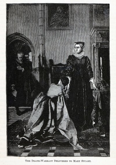 The Death Warrant Delivered To Mary Stuart, 1882 by Unbekannt