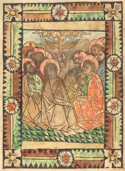 The Descent of the Holy Ghost, c. 1450 by Unbekannt