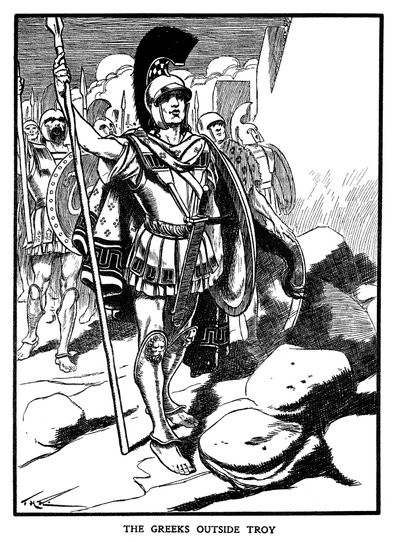 The Greeks Outside Troy, c1900 by Unbekannt
