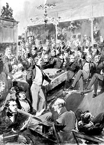 The House of Commons in 1846 by Unbekannt