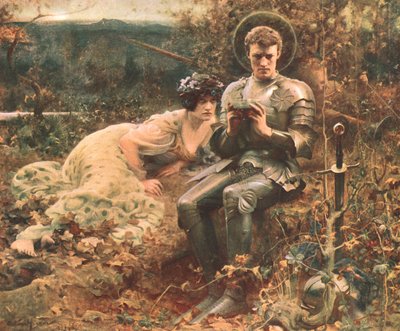 The Temptation of Sir Percival, c1894 by Unbekannt