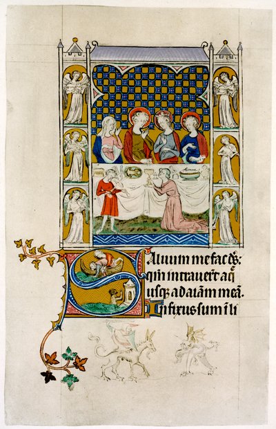 The marriage feast at Cana, early 14th century by Unbekannt