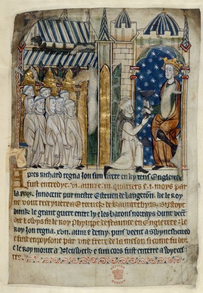 The poisoning of King John, 13th century by Unbekannt