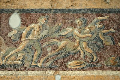 Theatre Scene Mosaic, from Daphne, Turkey by Unbekannt