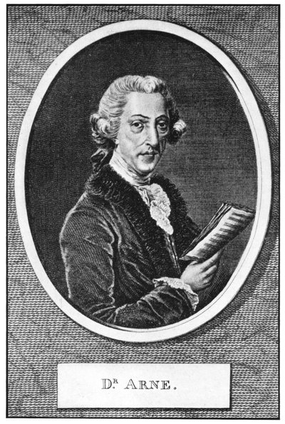 Thomas Augustine Arne 1710-1778, English Composer by Unbekannt