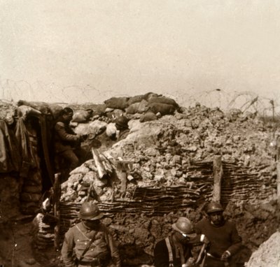 Trenches, Champagne, Northern France by Unbekannt