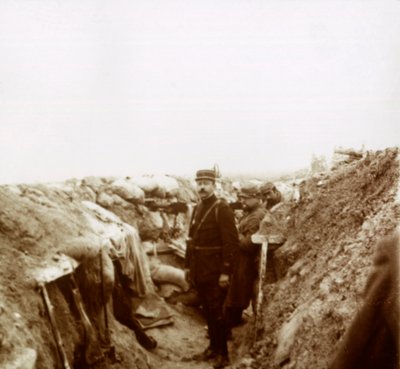 Trenches in Champagne, northern France, c1914-c1918 by Unbekannt