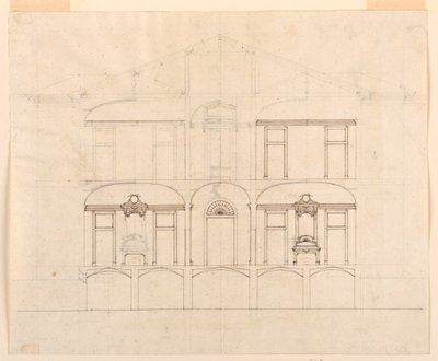 Unfinished Section Through a House by Unbekannt